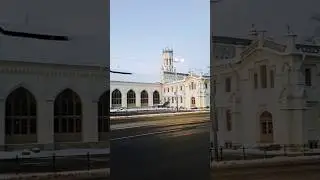 вокзал в новом Петергофе рано утром на праздник Сретение Господне 15.02.26 Уже рано светает! ура
