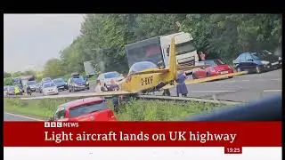 Light aircraft makes emergency landing on A40 near Cheltenham (UK)