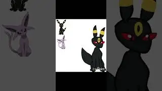Drawling Umbreon (Eevee dark evolution) #drawing #digitalart #pokemon￼