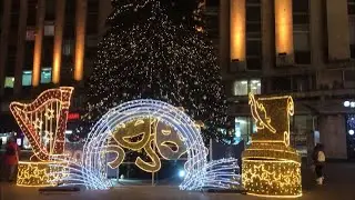 Moscow Center Christmas & New Year's 2020 Preparations  Part 1, Москва Новоый год 2020 част 1
