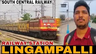 {LPI-2} Trains Spotting at Lingampalli | Arrival & Departure | Express Train | Indian Railways | SCR