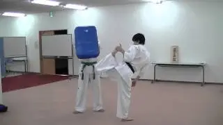 ブラジリアンキック稽古法　Brazilian kick  空手
