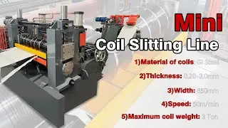 Compact Coil Processing Equipment -- Steel Coil Slitting Machine And Cut To Length Line Low Price