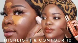 Highlight & Contour Dark Skin 101 | Fenty Beauty Body Lava Cognac Candy | Le Beat