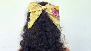 Diy hair bows/how to make fabric bows idea/bow hair clip/টুকরো কাপড় দিয়ে বো ক্লিপ বানানো আইডিয়া 🎀