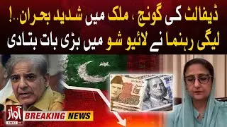 Pakistan About To Default? | PMLN Leader Gave Big News In Live Show | Breaking News