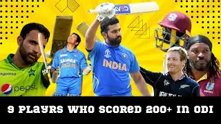 9 Players Who Scored Double Century in ODI Cricket || 200+ Runs || #record  #cricket