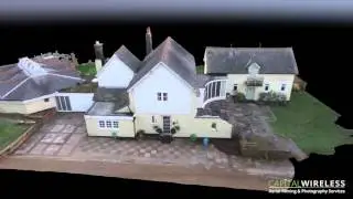 Example 3D mesh render of a house using a Phantom 2