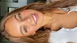 beauty combo: lips, nose, green eyes, dimples 