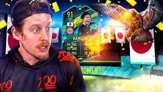 INSANE VALUE STRIKER?! 91 PLAYER MOMENTS KAMADA PLAYER REVIEW! FIFA 20 Ultimate Team