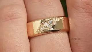 Unique Opal And Alexandrite Men's Ring