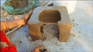 New designer 3 chulhe | Mitti ka best chulha \New primitive technology mitti ka chulha #chulhadesing
