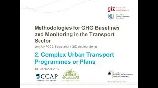 Episode 2: Methodologies for Baselines and Monitoring - Urban Transport Systems