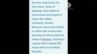 Describe an art exhibition that you visited.