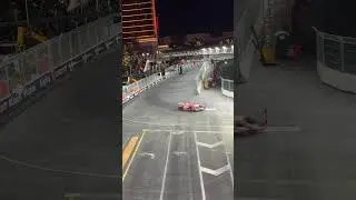 Formula 1 Practice Race Down Las Vegas Strip Thursday Night #shorts