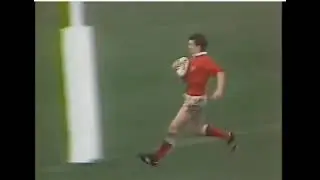 JOHN DEVEREUX INTERCEPT TRY SEALS FAMOUS WIN FOR WALES V ENGLAND 1987 RUGBY WORLD CUP