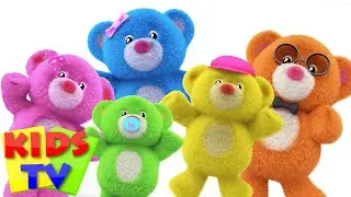 Teddy Bear Finger Family | Teddy Bear Teddy bear Turn Around | Nursery Rhymes Songs | Kids Tv