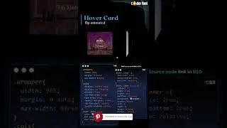 How to Create Hover Card Flip Animation with HTML, CSS & JavaScript 