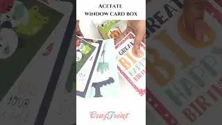 Acetate Window Card Box Blanks | Craftreat Pre-Cut Interactive Cards 💌✨ #craftreat #diy #cardmaking