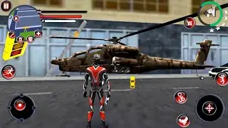 Rope hero games on | Army camp mission with helicopter | ios gameplay