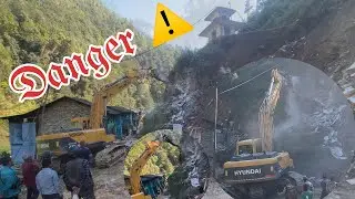 Danger Place | Big JCB Hard Work | JCB Video Village Danger Offroad Cutting | 2082 