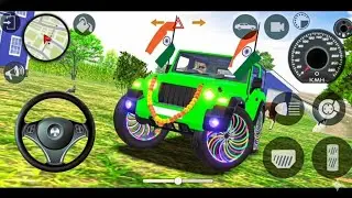 Best high graphics car games for Android offline 💀 modified mahindra indian Green 💚 Thar😈#automobile