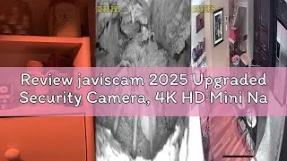 Review javiscam 2025 Upgraded Security Camera, 4K HD Mini Nanny Cam for Home with Free Cloud Storage