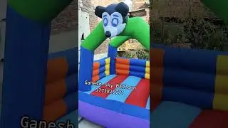 Jumping Mickey Mouse Bouncy Inflatable 9773825771 #mickeymouse #smallbouncy #jumping