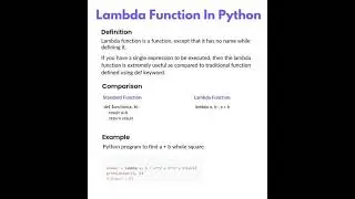 Lambda Function In Python Programming 