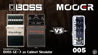 Mooer 005 vs Metal Zone + GE-7 as Cabinet Simulator | Metal Riffs.