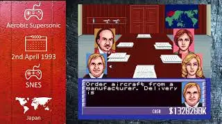Console Strategy Tactics Games of 1993 - Aerobiz Supersonic