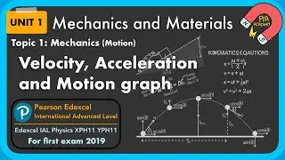 1.1.1 Velocity, Acceleration, Motion Graphs: Unit 1 Mechanics and Materials Edexcel IAL Physics
