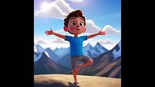 #yoga #ai #kids #kidsvideo #yoga video #cartoon #3d #animation #nature #earlymorning #yogapractice