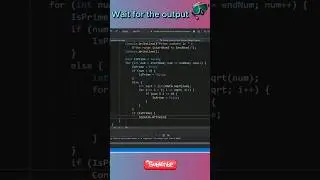 Generate Prime Numbers in a given Range | Program in C# #shorts