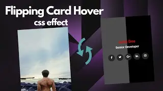 Flipping Card Hover Effect Using Only HTML & CSS | Pure CSS Tutorial CodeWithTanmay