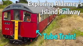 ⁴ᴷ⁶⁰ London Underground Train in the Channel Islands - Exploring the Alderney Railway