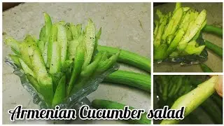 Easy Armenian cucumber salad recipe for summer