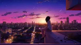 Girl Sitting On The Balcony with Lofi Chill Music|Loafy Building x Project Aer - Warm Shimmers 0%ads