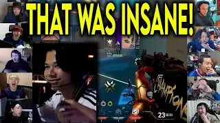 Valorant Streamers Reacts To FS Leviathan HITTING THE CRAZIEST 1v4 CLUTCH Against DFM In VCT