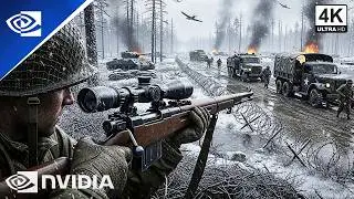 Ardennes Forest Ambush|CALL OF DUTY WWII: IMMERSIVE Ultra Realistic Graphics Gameplay [4K 60FPS HDR]