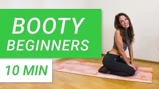 BOOTY WORKOUT FOR BEGINNERS / 10 MIN / NO SQUATS / KNEE FRIENDLY