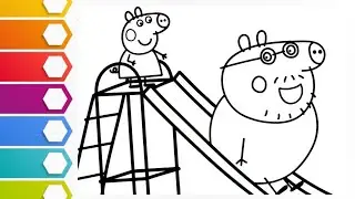 🥰😍how to draw dad peppa pig 🐷l peppa pig drawing l colorful❤💚💜 drawing l drawing for kids l drawing💕