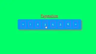 Pagination Tutorial with Hover, shadow and transition (part-02) | HTML5 & CSS3 Pagination Tutorial.