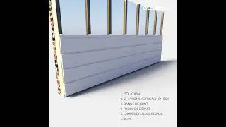 Fa&ccedil;ade ventil&eacute;e avec Cedral sidings