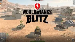 World of Tanks blitz Gameplay | Deserts sand - town | Dead raid - Valley | Mine - Center