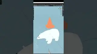 making a low poly polar bear in blender :)