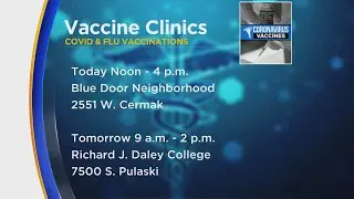 2 more vaccine clinics available this weekend