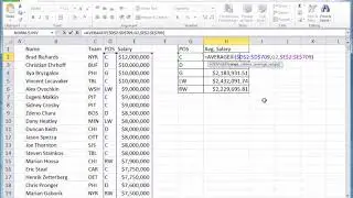 Use Excel's Advanced Filter and AVERAGEIF Function to Average by a Criterion
