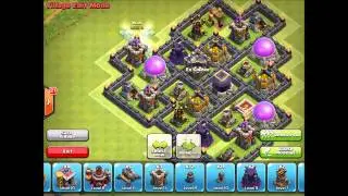 Clash of Clans   TH8 Farming Base Dark Elixir protecting Base
