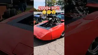 😵 Insane Blown Hemi V8 Street Legal '69 Dodge Charger Daytona Terrifies at Eville Shindig 2025